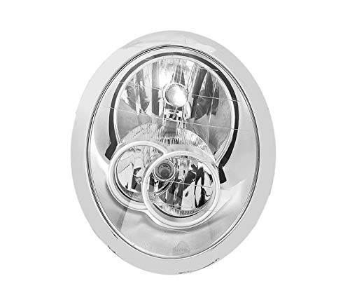 Faros VP831P Faro derecho faro delantero lado pasajero Asamblea proyector luz delantera lámpara de coche cromo LHD compatible con Mini Cooper One Convertible 2004 2005 2006 Faros VP831P Faro derecho faro delantero lado pasajero Asamblea proyector luz delantera lámpara de coche cromo LHD compatible con Mini Cooper One Convertible 2004 2005 2006