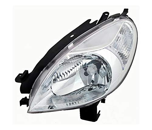 Faros VP858L Faro izquierdo faro delantero lado del conductor Asamblea proyector luz delantera lámpara de coche cromo LHD compatible con Citroen Xsara Picasso 2004 2005 2006 2007 2008 2009