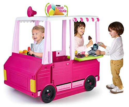 FEBER. Camión de Comida, Food Truck. con más de 20 Accesorios. para niños/as de 2 años en adelante