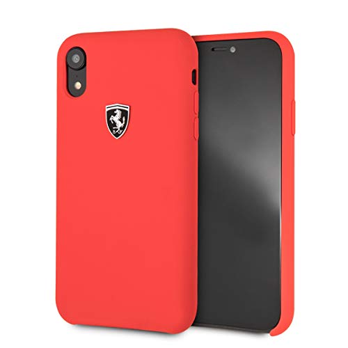 Ferrari Funda Apple iPhone XR Silicona roja