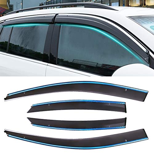 fire bird Simple y practico 4 PCS Ventana soleada Lluvia Viseras toldos Sunny Rain Guard for Ford Focus 2005-2011 Estilo clásico de la versión sedán, Simple y práctico