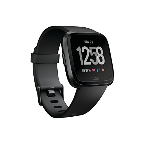 Fitbit Versa Smartwatch Deportivo, Negro / Gris