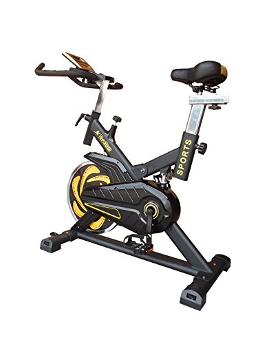 Fitness House Bestia Sports Pro - Bicicleta de Ciclo Indoor, Adultos Unisex, Negro/Oro, M-L