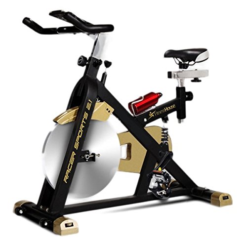 Fitness House Racer Sports Gold Bicicleta de Ciclismo Indoor, Adultos Unisex, Negro/Dorado, Talla Única Fitness House Racer Sports Gold Bicicleta de Ciclismo Indoor, Adultos Unisex, Negro/Dorado, Talla Única