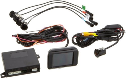 FK Automotive FKPS01001 - Asistente de Aparcamiento (Control PCD Trasero con 4 sensores Traseros, cámara Trasera, Monitor TFTy señal acústica)