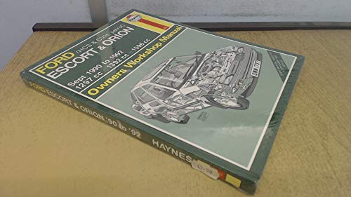 Ford Escort and Orion 1990-92 Owner's Workshop Manual