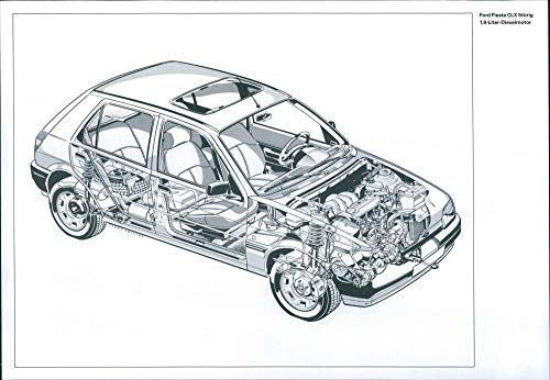 Ford Fiesta CLX - Vintage Press Photo Ford Fiesta CLX - Vintage Press Photo