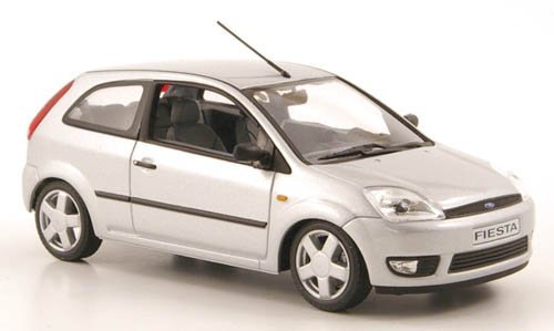 Ford Fiesta, plateado, 3 puertas , 2002, Modelo de Auto, Minichamps 1:43
