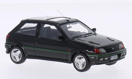 Ford Fiesta RS Turbo MKIII, negro, 1989, Modelo de Auto, modello completo, Kess 1:43