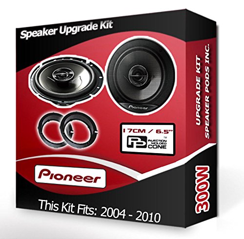 Ford Focus Pioneer altavoces para puerta trasera de coche altavoces + aros adaptadores, 240 W