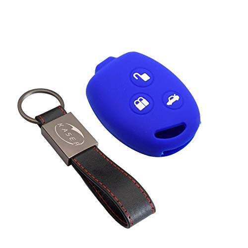 Funda Silicona para Ford – Carcasa Llaveros 3 Botones para Coche KA Fiesta Focus Galaxy Fusion S-MAX Kuga Ecosport Cover Case Protección Remoto Mando Auto (Azul) Funda Silicona para Ford – Carcasa Llaveros 3 Botones para Coche KA Fiesta Focus Galaxy Fusion S-MAX Kuga Ecosport Cover Case Protección Remoto Mando Auto (Azul)