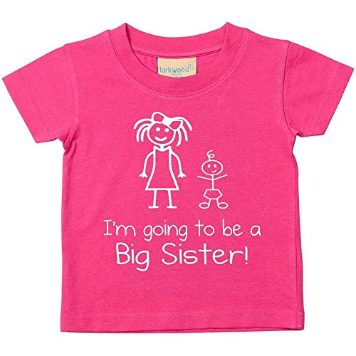 I'm Gehe to Be A Big Sister - Camiseta para bebé (disponible en las tallas de 0-6 meses hasta 14-15 años), color rosa Rosa. 2-3 Años