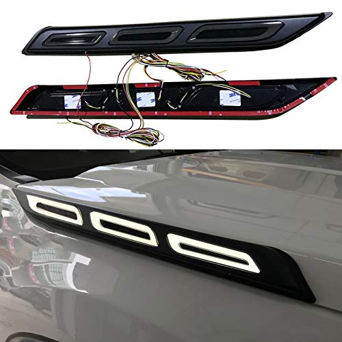 JHCHAN Luces LED DRL de circulación diurna para Ford Ranger 2012-2020 T6 T7 T8 XL, XLT, Wildtrak/Ford Raptor/Ford Everest blanco amarillo impermeable JHCHAN Luces LED DRL de circulación diurna para Ford Ranger 2012-2020 T6 T7 T8 XL, XLT, Wildtrak/Ford Raptor/Ford Everest blanco amarillo impermeable