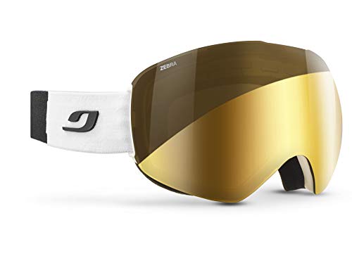 Julbo Skydome – Gafas de esquí con Pantalla Reactiv Photochromique Hombre, Hombre, Color Blanco/Negro, tamaño XXL