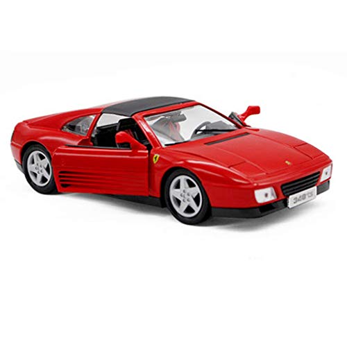 KaKaDz 1:18 Ferrari Ferrari 348 TS Aleación Modelo de Coche Simulación Off-Road Boy Modelo de Coche de Juguete de los niños Colección Péndulo (Color : Red)