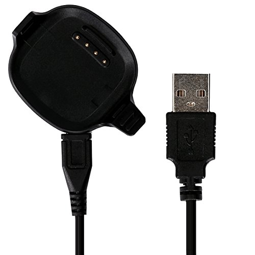 kwmobile Cable de Carga Compatible con Garmin Forerunner 10/15 - Conector USB con Base de conexión para Fitness Tracker y smartwatch