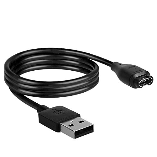 kwmobile Cable de Carga Compatible con Garmin Vivoactive 3/4 / Vivosport/Fenix 5/6 y más - USB Negro para Fitness Tracker y smartwatch kwmobile Cable de Carga Compatible con Garmin Vivoactive 3/4 / Vivosport/Fenix 5/6 y más - USB Negro para Fitness Tracker y smartwatch