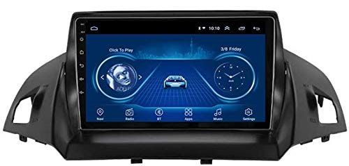 LINGJIE Estéreo para automóvil Android GPS Sat Nav con Reproductor Multimedia para Ford Kuga Escape C-MAX 2013-2016 Soporte/Bluetooth/USB/AUX/USB/Mirror Link/Control del Volante/Canbus