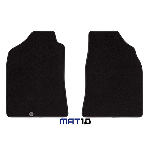 MAT10 – Black Line: Ford Ranger Single Cabina Pick Up año de construcción 2006 – 05 – 2012 – 07 Auto felpudos Auto Alfombrillas Dilour Fieltro punzonado 4 Piezas Negro Ajuste garantizado