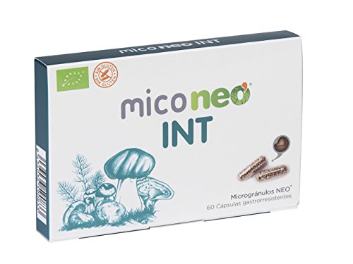 Mico Neo INT Complemento Alimenticio - 60 Cápsulas microgránulo tomar 1 o 2 al día | A base de Achicoria · Shiitake · Melena de León · Seta de Cardo | Hongos de agricultura ecológica
