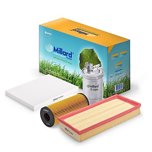 Millard Filters MZ-3670 - Kit de filtros para Leon 1 y Toledo 2, Octavia 1