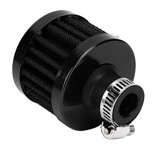 Mini filtro de entrada de aire de aceite de 20mm / 0,8 pulgadas, válvula de ventilación del cárter, respiradero del cárter, accesorio Universal para coche(negro)