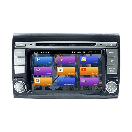 N A BOOYES para Fiat Bravo 2007-2012 Android 10.0 7" Reproductor de DVD para automóvil Multimedia Sistema de GPS Soporte para automóvil Auto Play/TPMS/OBD / 4G WiFi/Dab/Soporte 4K Video