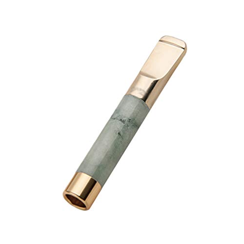 N / A Tamaño Normal Jade Surface Cigarette Holder Filtro de Tabaco de Alquitrán Limpio Reutilizable, para Cigarrillos Estándar (Jade)