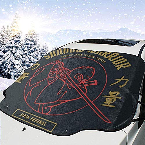 Ninja Warrior Car Windshield Sun Shade Cover Front Water Sunlight Snow Cover