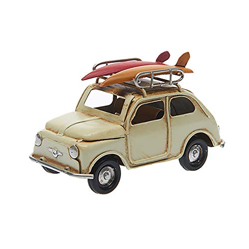 Pamer-Toys Maqueta de coche de chapa – estilo retro vintage – italiano, color blanco