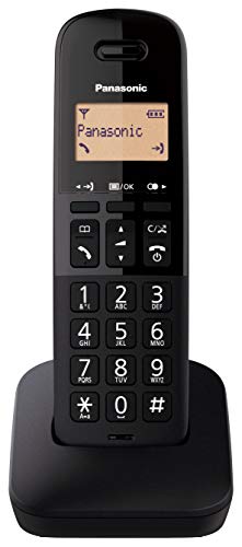 Panasonic KX-TGB610SPB Teléfono Fijo Inalámbrico Digital (Bloqueo de Llamadas, Resistente a Golpes, Reducción de Ruido Ambiente, Distintos Tonos de Llamada, Agenda, Batería Larga Duración)- Negro