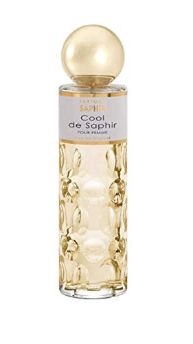 PARFUMS SAPHIR Cool - Eau de Parfum con Vaporizador para Mujer, Fresh, 200 Mililitros