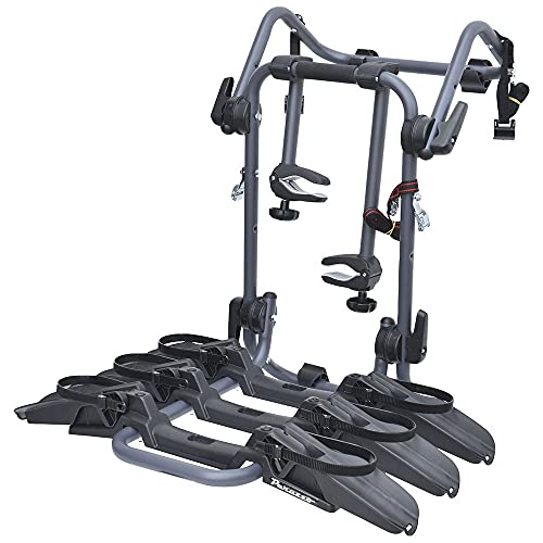 Portabicicletas trasero Peruzzo Pure Instint, 3 bicicletas, compatible con Ford Mondeo Berlina desde 2005 hasta 2014, máx. 45 kg, también para bicicletas eléctricas y Fat Bike, homologado