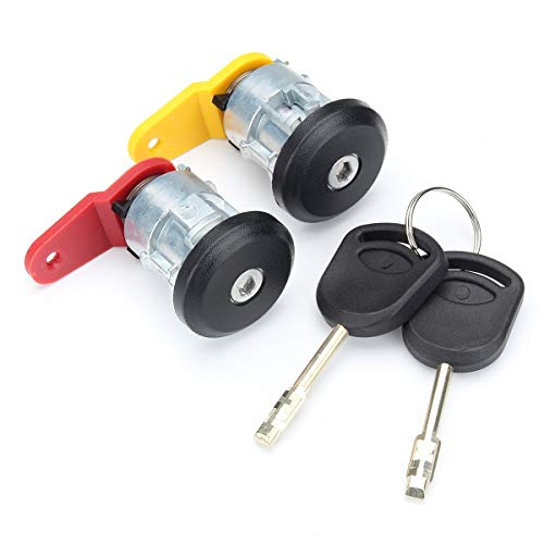 ProPlip Juego de cerraduras y 2 cierres compatible con Ford Fiesta Ka Escort Courier + 2 llaves
