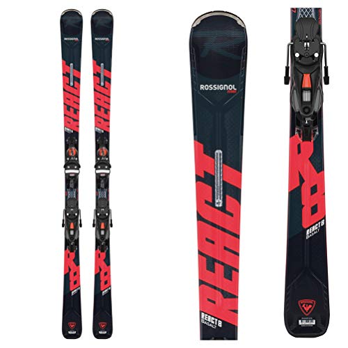 Rossignol React 8 HP Nx 12 Konect Gw B80 Esquís con fijación, Adultos Unisex, Negro/Rojo, 177 cm