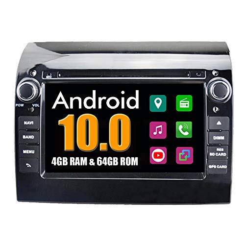 RoverOne Sistema Android Autoradio para Fiat Ducato para Citroen Jumper para Peugeot Boxer 2011-2015 con Multimedia DVD Estéreo GPS Navegación Radio Bluetooth USB Mirror Link