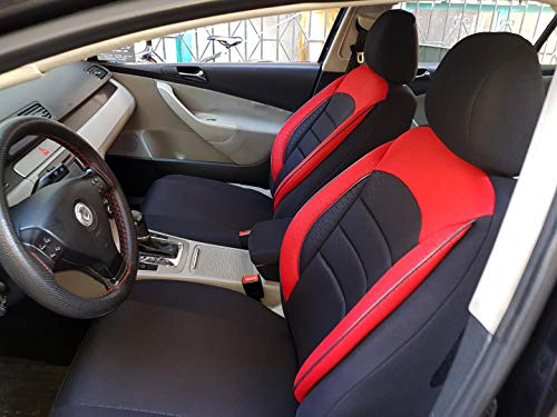 seatcovers by k-maniac Fundas de Asiento para Ford Escort IV, universales, Color V931878, Rojo/Negro