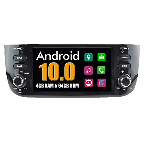 Sistema Android estéreo para automóvil Autoradio para Fiat Linea Abarth Punto EVO 2012-2015 con navegación GPS estéreo Multimedia Radio Bluetooth USB PhoneLink