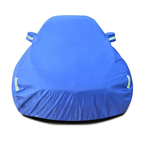 SjYsXm Funda para Coche Exterior Impermeable Compatible con 2020 FIAT 500X Pop SUV Transpirable Cubierta de Coche Resistente al Polvo Cubre Coches Anti UV Lona para Coche con Tira Fluorescente