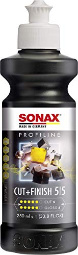 SONAX 02251410 Profiline Cut+Finish Pulimento abrasivo para eliminar inclusiones de polvo, nieblas de pintura y huellas de lijado más profundas (250 ml)