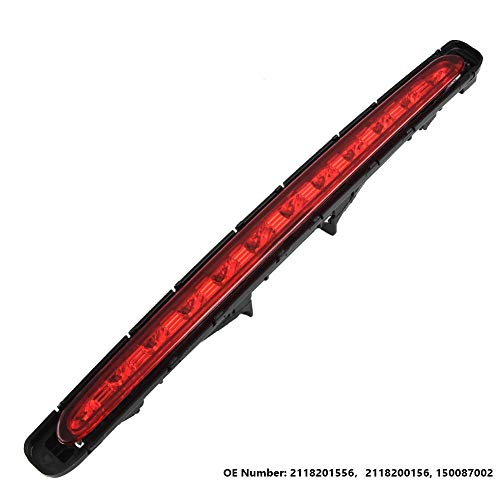 Tercera luz de freno LED Luz de freno alta Tercera luz freno led para W211 E320 E350 E55 2118201556 (Luz Rojo)