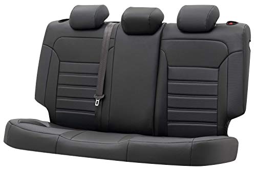 WALSER Funde de asiento Robusto compatible con Ford GRAND C-MAX DXA/CB7 año 12/2010-Hoy, 1 funda de asiento trasero para asientos normales Trend/Titanium