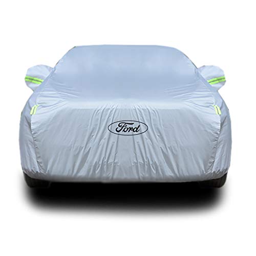 Whitejianpeak Compatible con la Cubierta de Coche Ford Focus Sportbreak, Revestimiento Impermeable, Tapa de Coche con Parasol de Uso General para Uso en Interiores y Exteriores