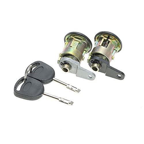 YONGYAO Coche Lockcraft Puerta Cerradura 2 Llaves para Ford Fiesta 1995-2002 Ka 1996-2008 Courier Escort