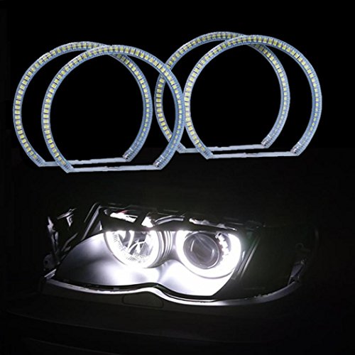 ZHITEYOU coche RGB 5050 SMD E46 Angel Eyes para BM W color que cambia anillo LED faro
