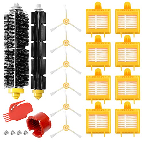 ZITFRI 20PCS Kit Recambios Roomba Serie 700 Repuestos y Accesorios de Filtros y Cepillos Roomba 700 Compatibles con Aspiradora iRobot Roomba Serie 700 720 750 760 765 770 772 775 776 780 782 785 790