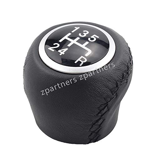 ZPARTNERS para Fiat Grande Punto 5 Speed Pomo del Engranaje de Cuero Car Gear Shift Pomo Deportes Palanca Balonmano ZPARTNERS para Fiat Grande Punto 5 Speed Pomo del Engranaje de Cuero Car Gear Shift Pomo Deportes Palanca Balonmano