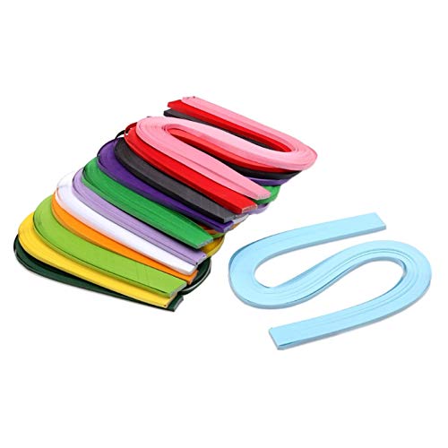 120 Rayas Quilling Papel de 5 mm Ancho de Color sólido Papel de Origami DIY Crafts (Color : PK)