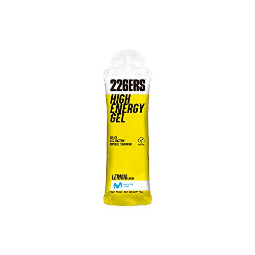 226ERS High Energy Gels, Gel Energético Vegano con Ciclodextrina - Doping Free - Limón, 24 unidades 226ERS High Energy Gels, Gel Energético Vegano con Ciclodextrina - Doping Free - Limón, 24 unidades