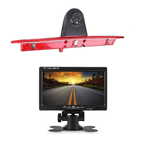 3ª luz de Freno de visión Trasera cámara de estacionamiento Marcha atrás con Kit de Monitor LCD de 7 Pulgadas para Transporter Ford Transit Jumbo F150/F250/F350 Transit MK 8 2014-2019 3ª luz de Freno de visión Trasera cámara de estacionamiento Marcha atrás con Kit de Monitor LCD de 7 Pulgadas para Transporter Ford Transit Jumbo F150/F250/F350 Transit MK 8 2014-2019